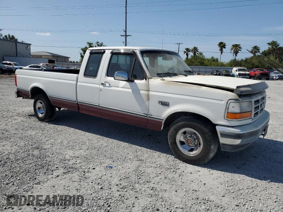 1993 Ford F-150 with VIN 1FTEX15H9PKA01412, listed as a Copart auction lot 54671975 with Not provided miles and Salvage title. Bid and sale history available at DreamBid. Image 4.