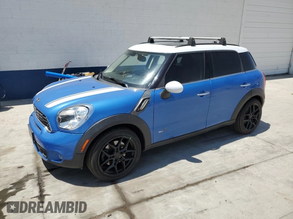 2013 MINI Countryman S ALL4 with VIN WMWZC5C58DWP30824, listed as a Copart auction lot 62234645 with 78,938 mi miles and Clean title. Bid and sale history available at DreamBid. Image 1.