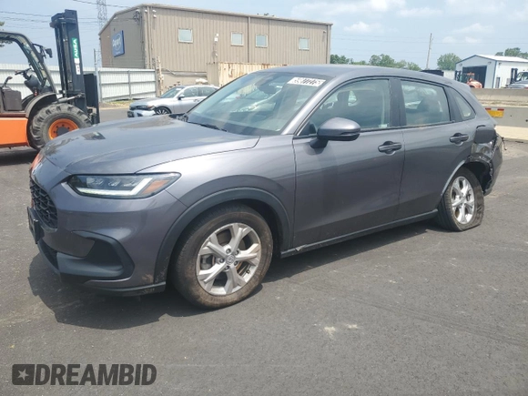 2023 Honda HR-V LX with VIN 3CZRZ2H3XPM744598, listed as a Copart auction lot 59877275 with 39,451 mi miles and Salvage title. Bid and sale history available at DreamBid. Image 1.