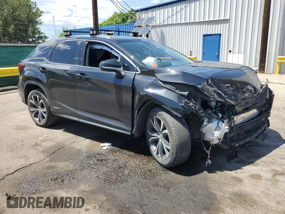 2019 Lexus RX 450h with VIN 2T2BGMCA3KC037404, listed as a Copart auction lot 61683875 with 76,316 mi miles and Salvage title. Bid and sale history available at DreamBid. Image 4.