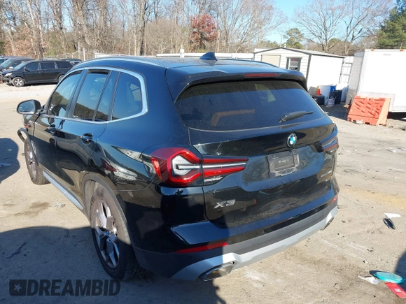 2024 BMW X3 sDrive30i with VIN WBX47DP08RN262166, listed as a IAAI auction lot 41195948 with Not Provided miles and . Bid and sale history available at DreamBid. Image 3.