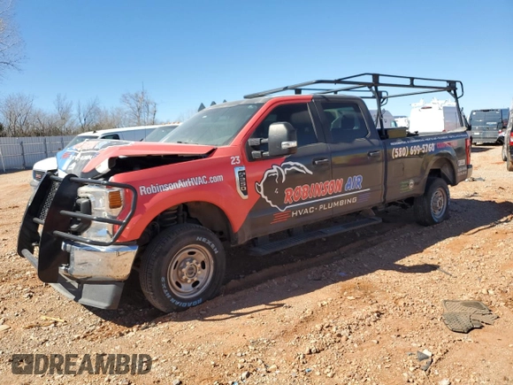 2020 Ford F-250 XL with VIN 1FT7W2B68LEC74418, listed as a Copart auction lot 46545705 with 32,946 mi miles and Salvage title. Bid and sale history available at DreamBid. Image 1.