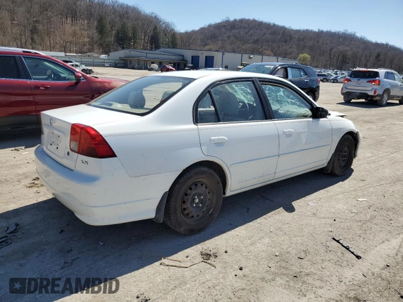 2004 Honda Civic LX with VIN 2HGES16514H613997, listed as a Copart auction lot 50760215 with 32,398 mi miles and Salvage Title. Bid and sale history available at DreamBid. Image 3.