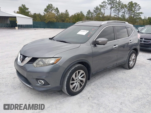 2015 Nissan Rogue SL with VIN 5N1AT2MT5FC857896, listed as a IAAI auction lot 41310123 with 101,101 mi miles. Bid and sale history available at carsss.com. Image 2.