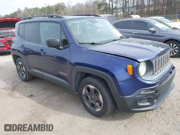 2016 Jeep Renegade Sport with VIN ZACCJAAT0GPD41914, listed as a IAAI auction lot 41463960 with 152,655 mi miles and . Bid and sale history available at DreamBid. Image 1.