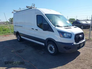 2021 Ford Transit Cargo with VIN 1FTBR1C83MKA88607, listed as a IAAI auction lot 41962049 with Not provided miles and . Bid and sale history available at DreamBid. Image 1.