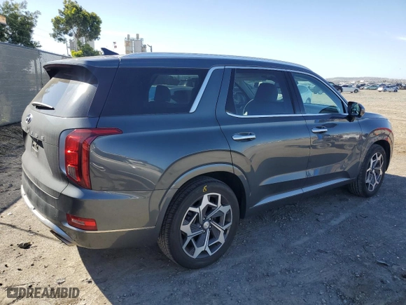 2022 Hyundai Palisade Calligraphy with VIN KM8R74HE8NU458097, listed as a Copart auction lot 49747825 with 14,973 mi miles and Salvage Title. Bid and sale history available at carsss.com. Image 3.
