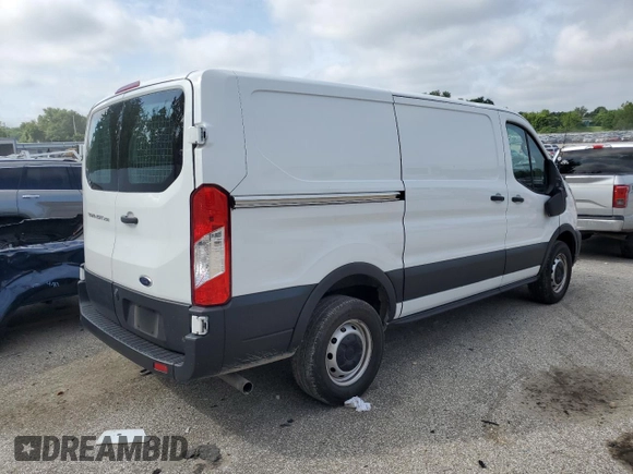 2021 Ford Transit Cargo with VIN 1FTBR1Y80MKA66332, listed as a Copart auction lot 60969155 with 160,742 mi miles and Salvage title. Bid and sale history available at DreamBid. Image 3.