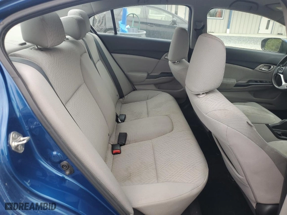 2014 Honda Civic Sedan LX with VIN 19XFB2F55EE015434, listed as a Copart auction lot 51239465 with 106,914 mi miles and Salvage Title. Bid and sale history available at carsss.com. Image 10.