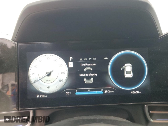 2024 Hyundai Elantra SEL with VIN KMHLM4DG4RU733377, listed as a Copart auction lot 56127855 with 45,608 mi miles and Salvage title. Bid and sale history available at DreamBid. Image 9.