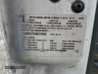 2004 Chevrolet Avalanche z VIN 3GNEK12T44G279538, wystawiony jako Copart lot #47115365 z przebiegiem Nie podano mil oraz Szkoda całkowita • Salvage title. Historia ofert i sprzedaży dostępna na DreamBid. Obrazek 12.
