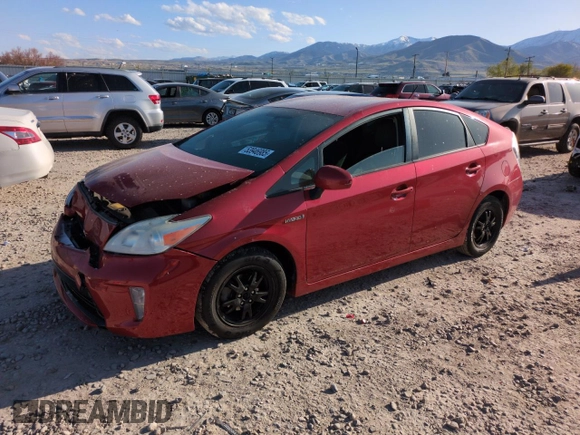 2013 Toyota Prius One with VIN JTDKN3DUXD0341856, listed as a Copart auction lot 53946985 with 123,059 mi miles and Salvage Title. Bid and sale history available at DreamBid. Image 1.