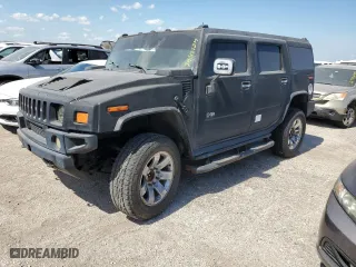 2003 Hummer H2 with VIN 5GRGN23U13H143781, listed as a Copart auction lot 74318724 with 0 mi miles and Salvage Title. Bid and sale history available at carsss.com. Image 1.