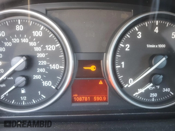 2010 BMW 3 Series 328i with VIN WBAWB3C53AP139347, listed as a Copart auction lot 48203985 with 108,781 mi miles and Salvage Title. Bid and sale history available at carsss.com. Image 9.
