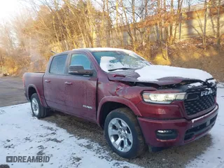 2025 Ram 1500 Big Horn with VIN 1C6SRFFP1SN541934, listed as a IAAI auction lot 41069522 with 476 mi miles. Bid and sale history available at carsss.com. Image 1.