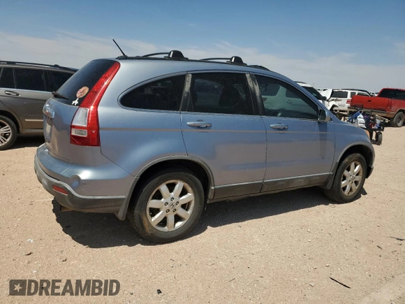 2007 Honda CR-V EX-L with VIN JHLRE38777C040907, listed as a Copart auction lot 55174645 with 217,318 mi miles and Clean Title. Bid and sale history available at carsss.com. Image 3.