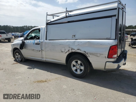 2019 Ram 1500 Classic Tradesman with VIN 3C6JR6DT8KG510586, listed as a Copart auction lot 48073135 with 106,026 mi miles and Salvage Title. Bid and sale history available at carsss.com. Image 2.