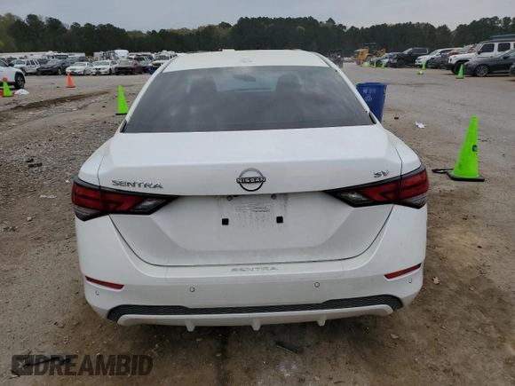 2024 Nissan Sentra SV with VIN 3N1AB8CV8RY321388, listed as a Copart auction lot 50821645 with 10,318 mi miles and Salvage Title. Bid and sale history available at DreamBid. Image 6.