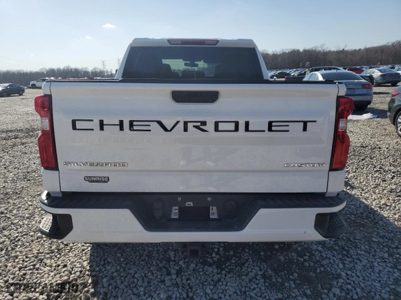 2021 Chevrolet Silverado 1500 Custom with VIN 1GCPYBEK8MZ192069, listed as a Copart auction lot 48770685 with 69,401 mi miles and Salvage Title. Bid and sale history available at carsss.com. Image 6.