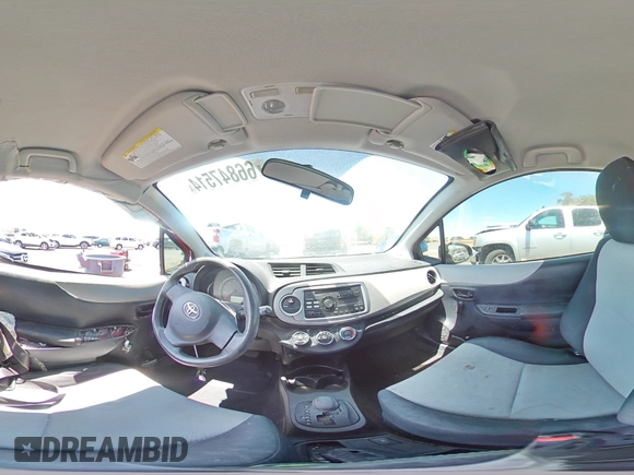 2013 Toyota Yaris L with VIN JTDJTUD33DD572217, listed as a Copart auction lot 66847514 with 0 mi miles and Salvage Title. Bid and sale history available at carsss.com. Image 12.
