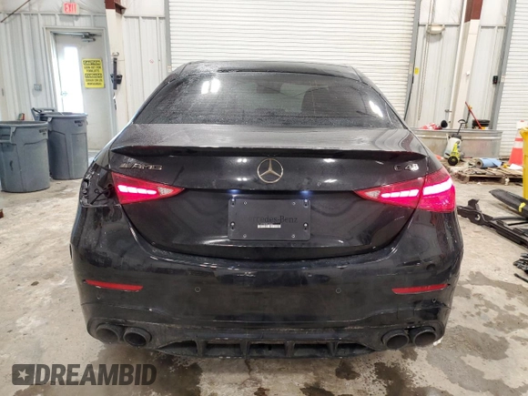 2023 Mercedes-Benz C 43 AMG with VIN W1KAF8HB4PR105840, listed as a Copart auction lot 42127305 with 16,712 mi miles and Salvage Title. Bid and sale history available at DreamBid. Image 6.
