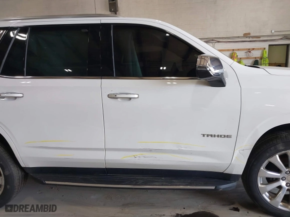 2023 Chevrolet Tahoe Premier with VIN 1GNSKSKD0PR217513, listed as a IAAI auction lot 41779222 with 55,424 mi miles. Bid and sale history available at carsss.com. Image 6.