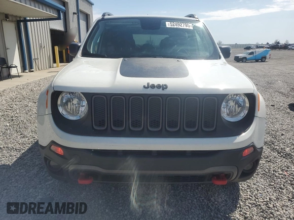 2018 Jeep Renegade Trailhawk with VIN ZACCJBCB2JPG87075, listed as a Copart auction lot 52492795 with 127,596 mi miles and Salvage title. Bid and sale history available at DreamBid. Image 5.