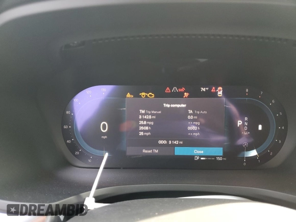 2024 Volvo S60 Core Dark Theme with VIN 7JRL12FK7RG322199, listed as a Copart auction lot 58101205 with 3,142 mi miles and Salvage title. Bid and sale history available at DreamBid. Image 9.