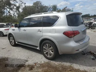 2017 Infiniti QX80 with VIN JN8AZ2NF7H9640379, listed as a Copart auction lot 76478454 with 121,582 mi miles and Non Repairable. Bid and sale history available at carsss.com. Image 2.