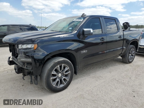 2021 Chevrolet Silverado 1500 LT with VIN 3GCPWCED7MG296033, listed as a Copart auction lot 52976595 with 106,716 mi miles and Salvage Title. Bid and sale history available at DreamBid. Image 1.