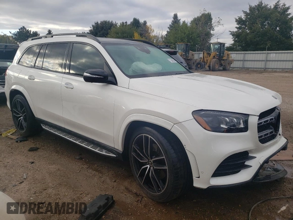 2020 Mercedes-Benz GLS with VIN 4JGFF8GE1LA228124, listed as a Copart auction lot 72089253 with 42,846 mi miles. Bid and sale history available at carsss.com. Image 4.