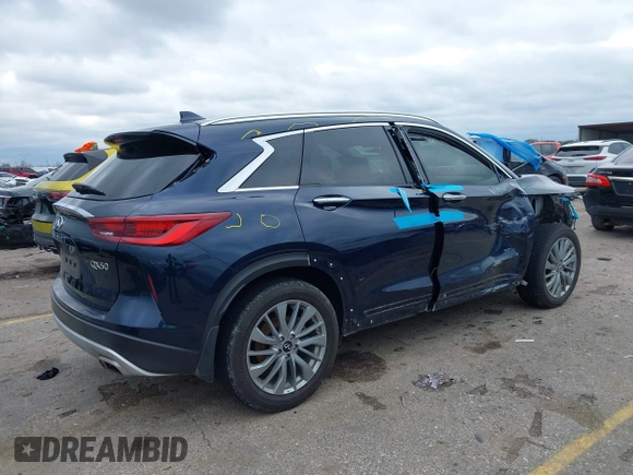 2023 Infiniti QX50 Luxe с VIN 3PCAJ5BA6PF106162, выставлен на аукционе IAAI как лот 41287134 с пробегом 23 003 миль миль и . История ставок и продаж доступна на DreamBid. Изображение 4.