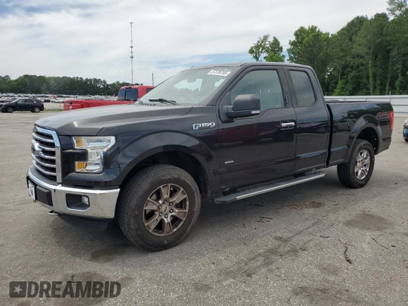 2015 Ford F-150 XLT with VIN 1FTEX1EP6FFC26434, listed as a Copart auction lot 57378705 with 129,295 mi miles and Salvage title. Bid and sale history available at DreamBid. Image 1.
