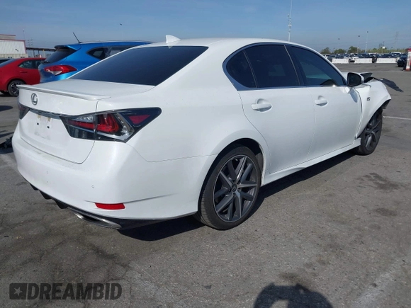 2018 Lexus GS 350 with VIN JTHBZ1BLXJA015465, listed as a IAAI auction lot 41848863 with 59,914 mi miles and . Bid and sale history available at DreamBid. Image 4.
