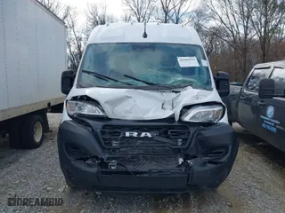 2023 Ram ProMaster Cargo Van with VIN 3C6LRVDG9PE594202, listed as a IAAI auction lot 41568510 with 5,396 mi miles. Bid and sale history available at carsss.com. Image 12.