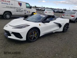 2023 Chevrolet Corvette 3LT z VIN 1G1YC3D45P5142519, wystawiony jako Copart lot #44066315 z przebiegiem Nie podano mil oraz Szkoda całkowita • Salvage title. Historia ofert i sprzedaży dostępna na DreamBid. Obrazek 1.
