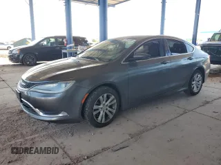 2015 Chrysler 200 Limited with VIN 1C3CCCAB1FN689794, listed as a Copart auction lot 52044585 with 104,410 mi miles and Salvage Title. Bid and sale history available at carsss.com. Image 1.