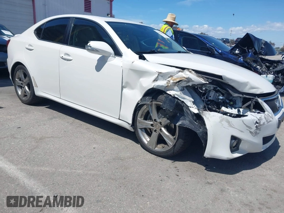 2013 Lexus IS 250 with VIN JTHBF5C29D5185531, listed as a IAAI auction lot 41922094 with 124,507 mi miles and . Bid and sale history available at DreamBid. Image 1.