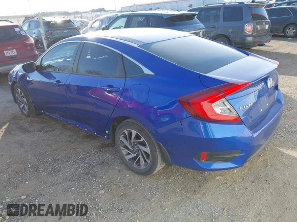 2016 Honda Civic Sedan EX with VIN 19XFC2F88GE051242, listed as a IAAI auction lot 41651815 with 132,091 mi miles. Bid and sale history available at carsss.com. Image 3.