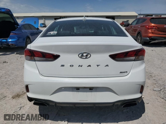 2018 Hyundai Sonata SEL with VIN 5NPE34AF6JH699615, listed as a Copart auction lot 53495005 with 68,730 mi miles and Salvage Title. Bid and sale history available at DreamBid. Image 6.