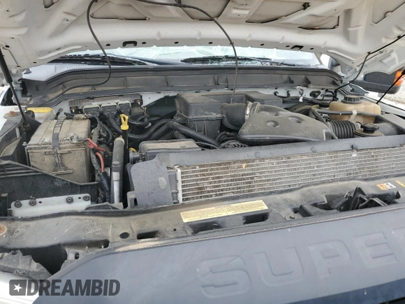 2013 Ford F-250 XL with VIN 1FT7X2B62DEA74472, listed as a Copart auction lot 57628995 with 224,256 mi miles and Salvage title. Bid and sale history available at DreamBid. Image 11.