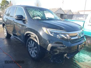 2019 Honda Pilot EX-L with VIN 5FNYF6H5XKB064815, listed as a IAAI auction lot 41647493 with 90,747 mi miles. Bid and sale history available at carsss.com. Image 1.