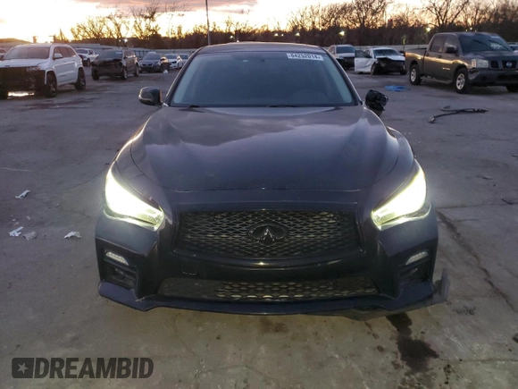 2017 Infiniti Q50 Red Sport 400 with VIN JN1FV7AR0HM871358, listed as a Copart auction lot 84252014 with 92,986 mi miles and Salvage Title. Bid and sale history available at carsss.com. Image 5.
