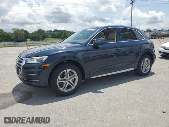 2019 Audi Q5 Premium with VIN WA1ANAFY2K2080444, listed as a Copart auction lot 61273195 with 52,942 mi miles and Salvage title. Bid and sale history available at DreamBid. Image 1.