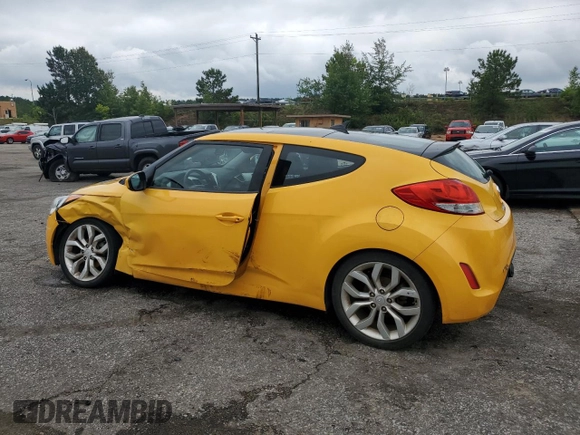 2012 Hyundai Veloster w/Black Int with VIN KMHTC6AD9CU027490, listed as a Copart auction lot 60211855 with 113,836 mi miles and Salvage title. Bid and sale history available at DreamBid. Image 2.
