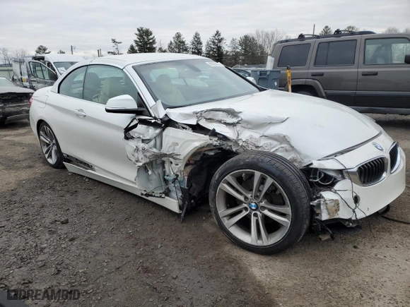 2016 BMW 4 Series 428i xDrive with VIN WBA3T1C58GP823856, listed as a Copart auction lot 88325535 with 45,135 mi miles and Salvage Title. Bid and sale history available at carsss.com. Image 4.