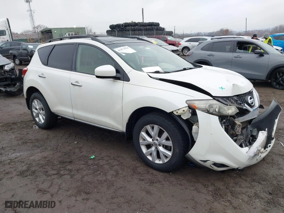 2011 Nissan Murano SV with VIN JN8AZ1MWXBW186293, listed as a IAAI auction lot 41477934 with 92,729 mi miles. Bid and sale history available at carsss.com. Image 1.