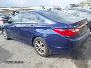 2013 Hyundai Sonata GLS with VIN 5NPEB4AC8DH598296, listed as a IAAI auction lot 41773200 with 184,071 mi miles and . Bid and sale history available at carsss.com. Image 3.