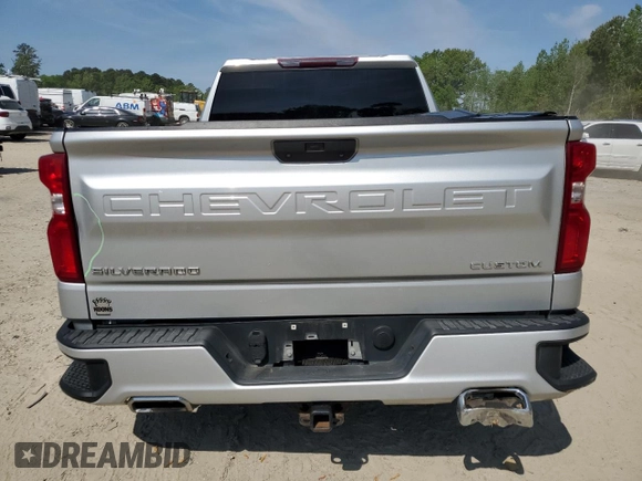 2019 Chevrolet Silverado 1500 Custom with VIN 1GCUYBEF6KZ273462, listed as a Copart auction lot 53993055 with 87,722 mi miles and Salvage Title. Bid and sale history available at DreamBid. Image 6.