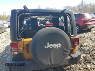 2014 Jeep Wrangler Sport with VIN 1C4AJWAG6EL315052, listed as a Copart auction lot 48494835 with 82,756 mi miles and Salvage Title. Bid and sale history available at carsss.com. Image 6.